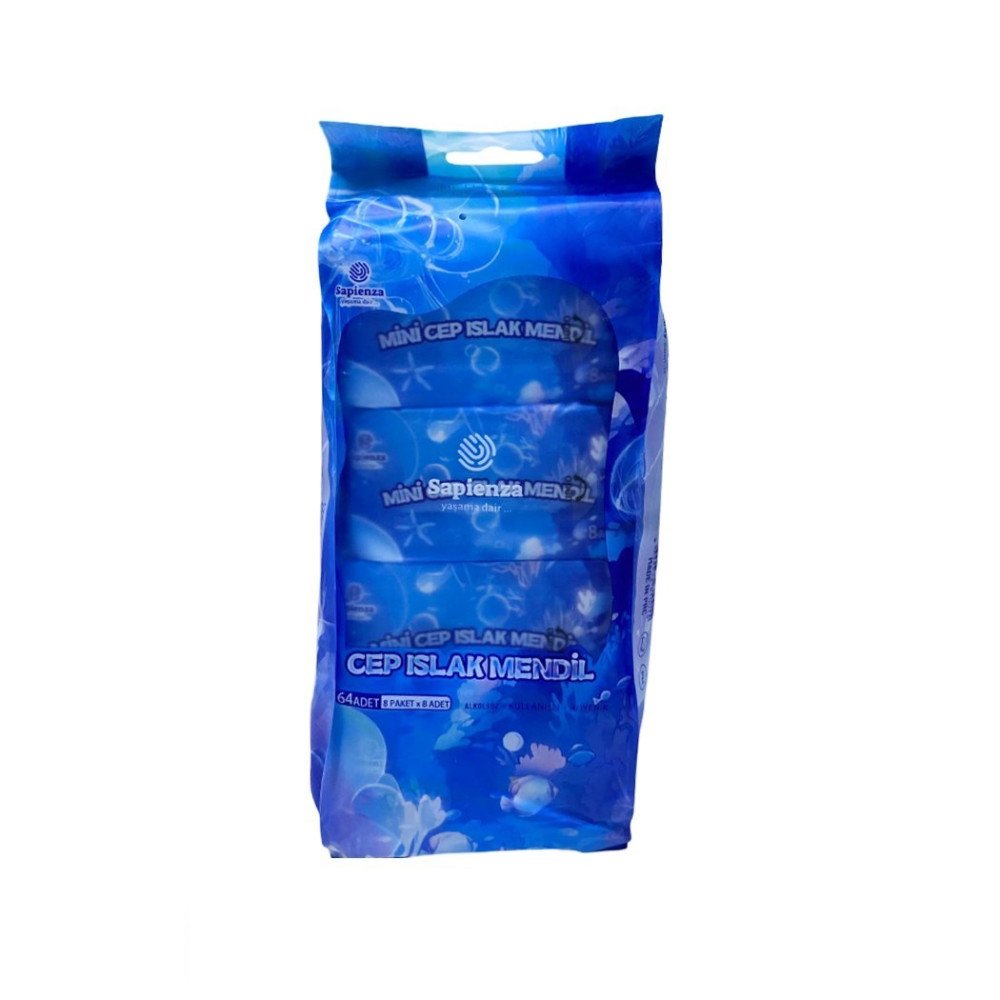 Kamp Sapienza 0015 Mini Cep Islak Mendil 8li