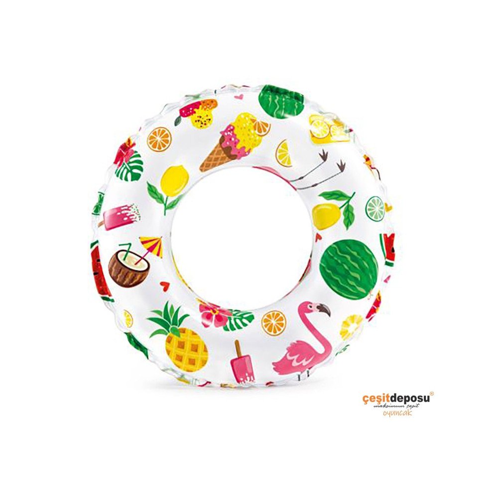 İntex 59230NP Desenli Simit 51cm