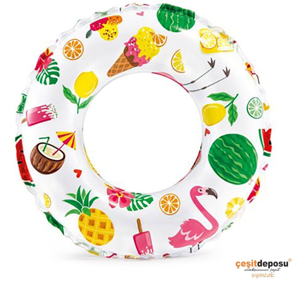 İntex 59241NP Desenli Simit 61cm