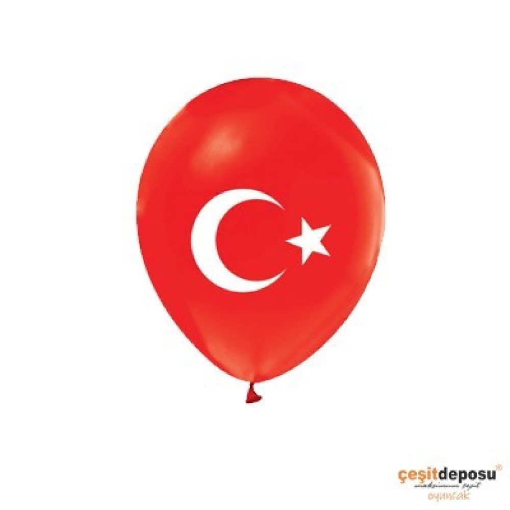 Atom Balon Bayrak Baskılı 100lü