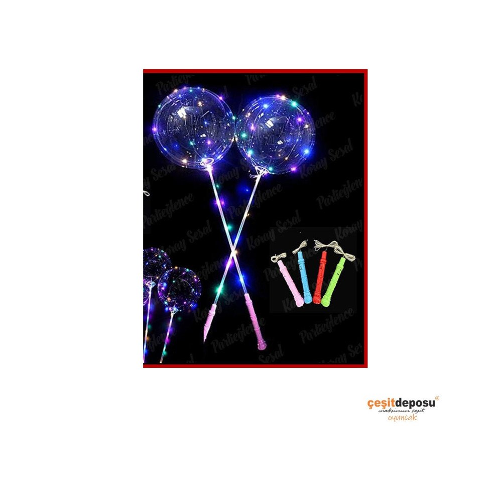 Işıklı Balon Pil Dahil Komple Set İthal