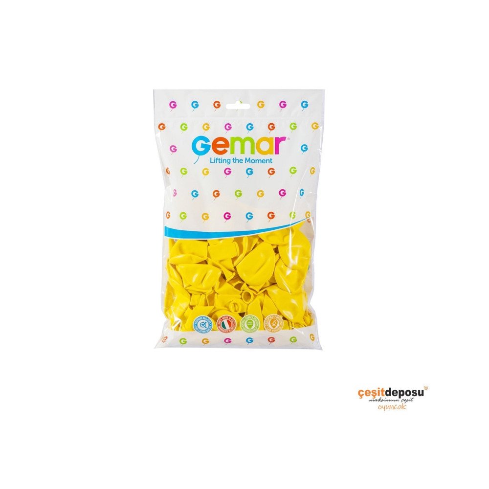 Balon Gemar Sarı 10inch 100lü