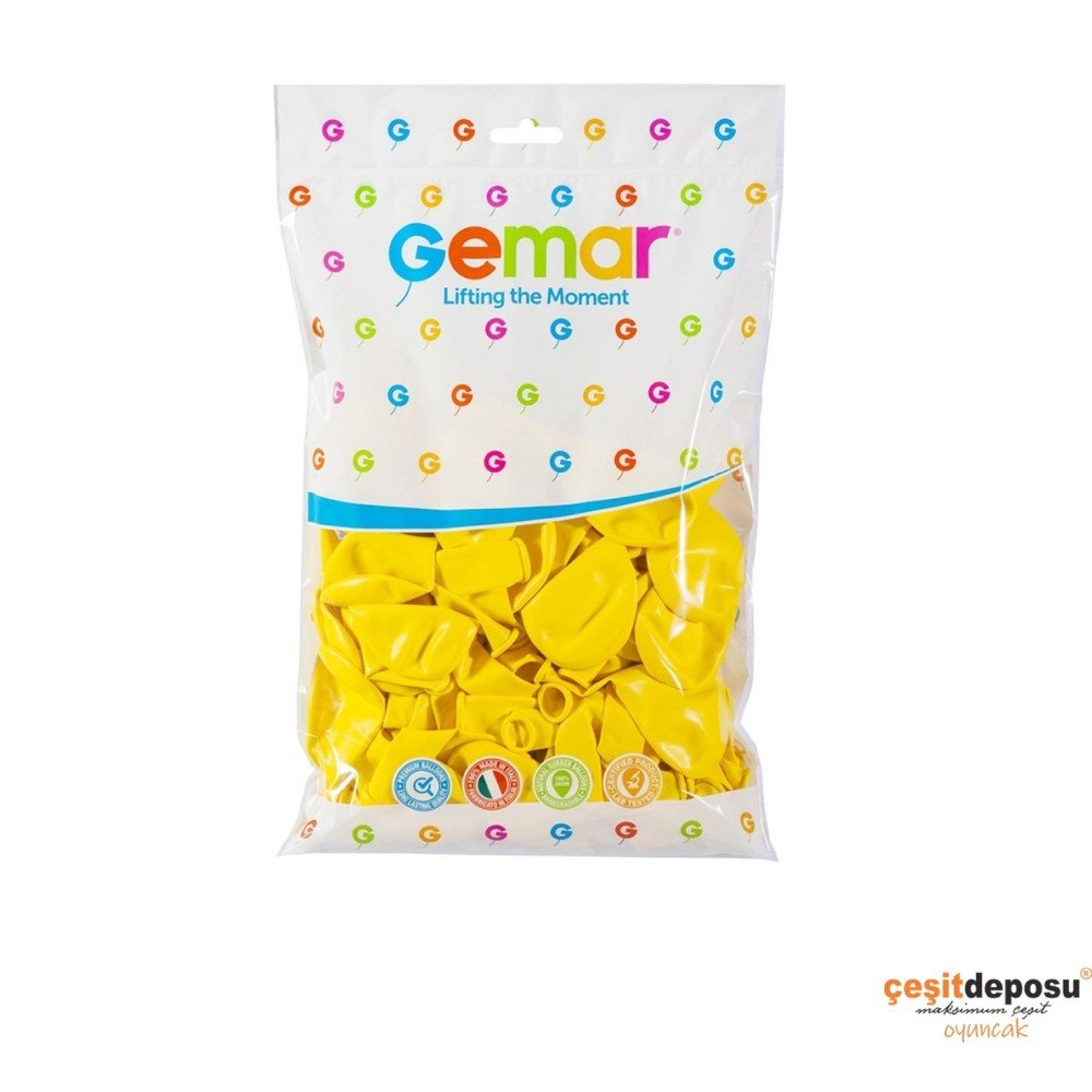 Balon Gemar Sarı 10inch 100lü