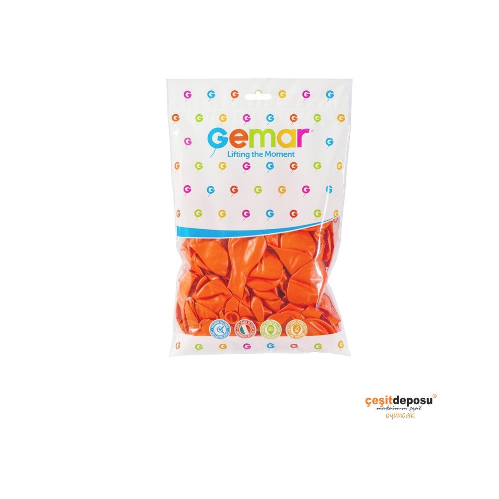 Balon Gemar Turuncu 10inch 100lü