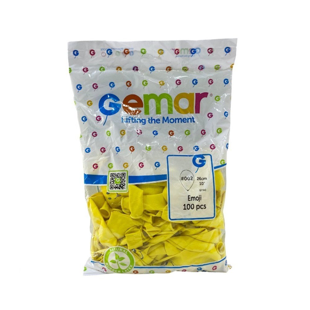 Balon Gemar Emoji Baskılı 10inch 100lü