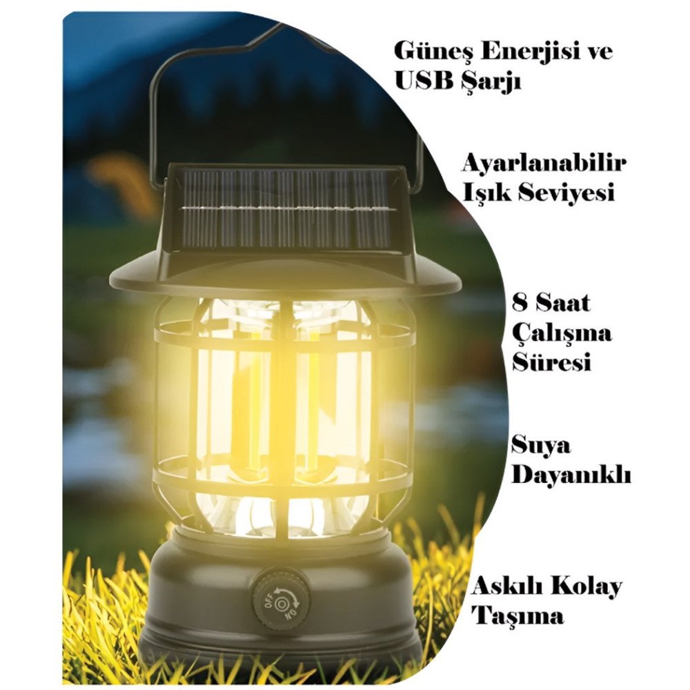 Princo Şarjlı 7900 Gün Işığı Solar Güneş Enerjili