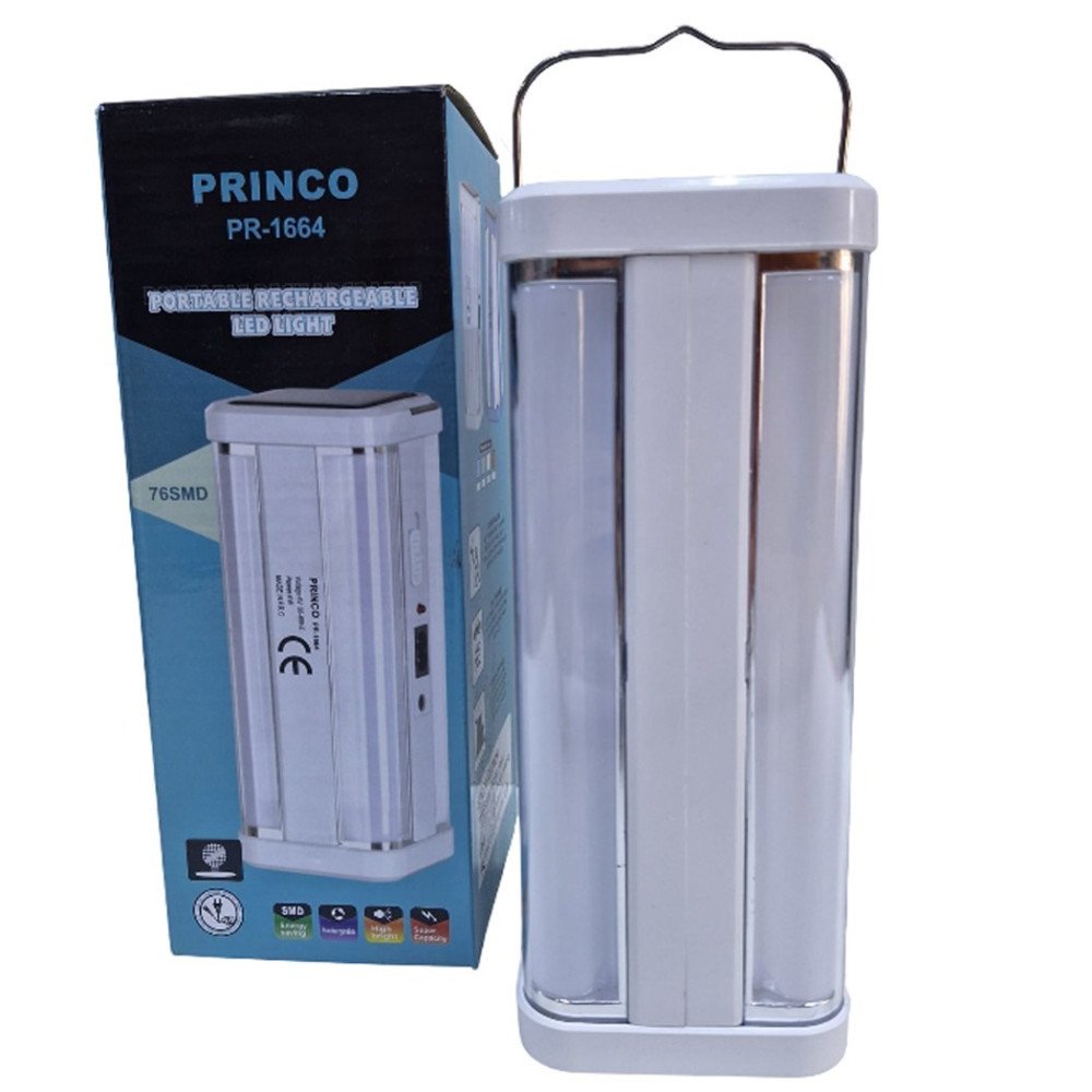 Princo Şarjlı PR1664 Beyaz Işık Solar Enerji 