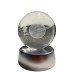 Kutulu 26D Işıklı Dönen 3D Standlı Cam Küre
