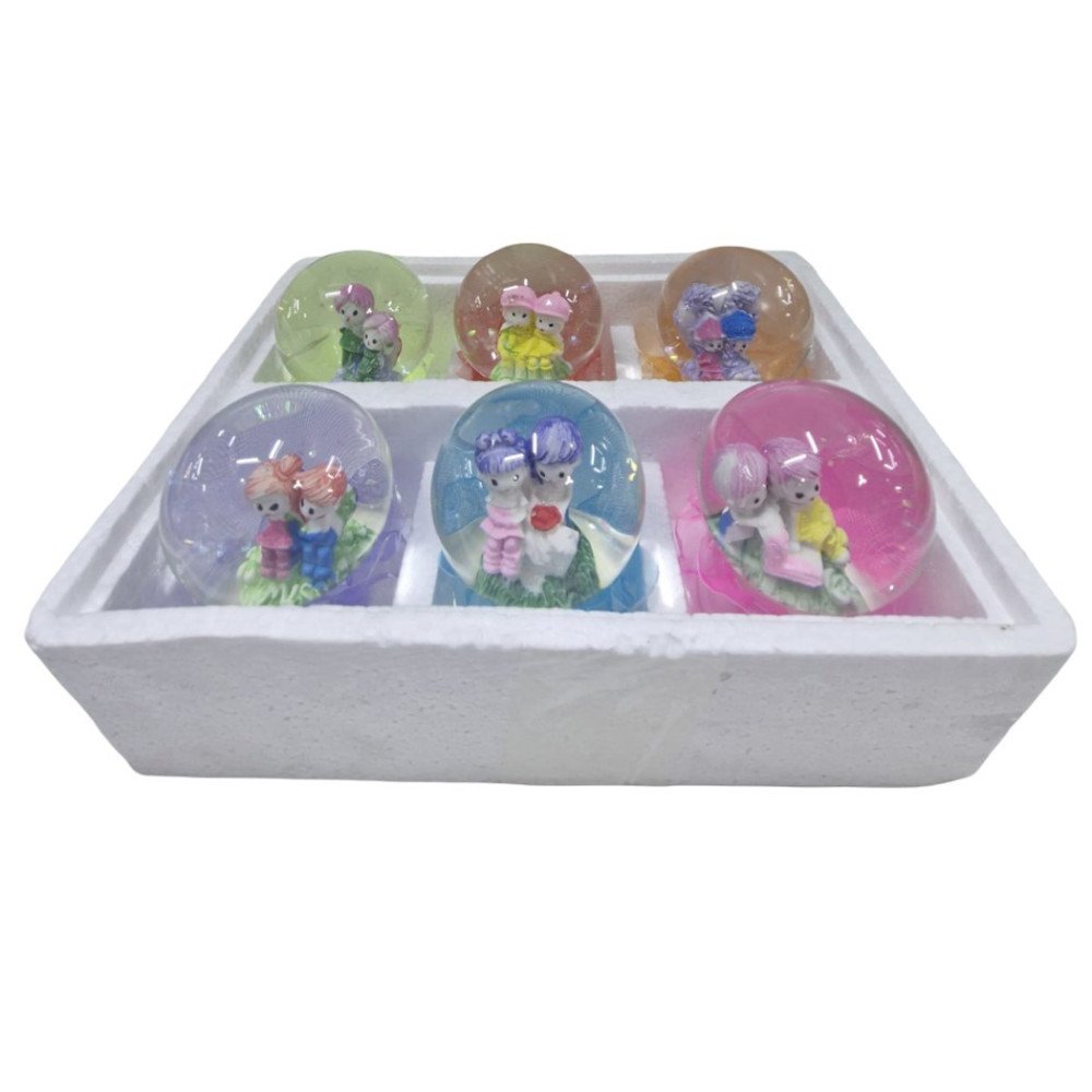 Sulu 14E Küre Çiftli Rengarenk Işıklı 6lı 