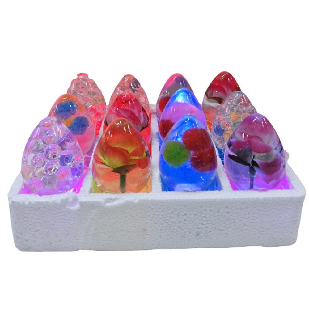 Sulu 14C Küre Karışık Desenli Işıklı 12li