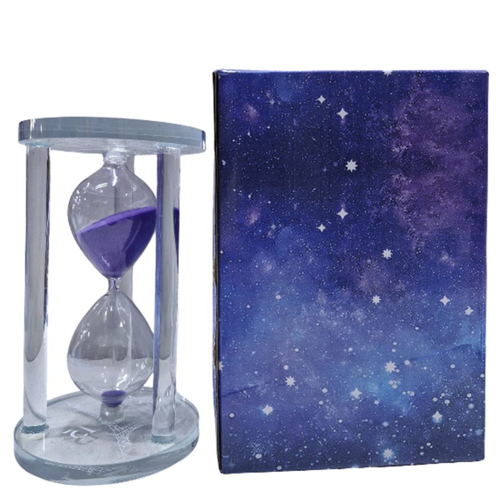 Kum Saati 10T Renkli Cam Büyük Boy 15dk