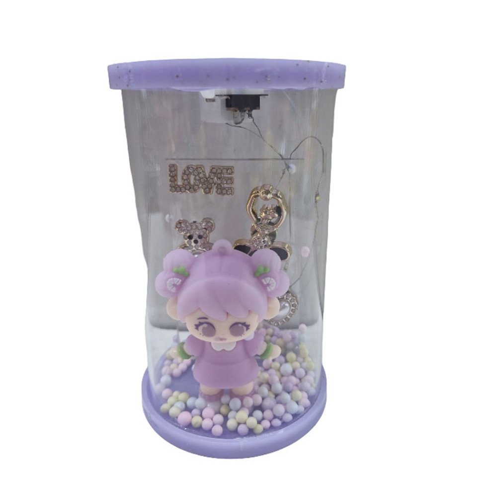 Kutulu 9R Işıklı Cam Fanus Karakter Hediyelik