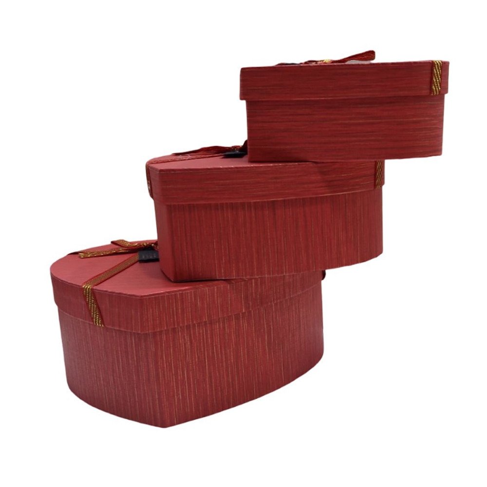 Kalpli K0967 Kırmızı Hediye Kutusu 3lü