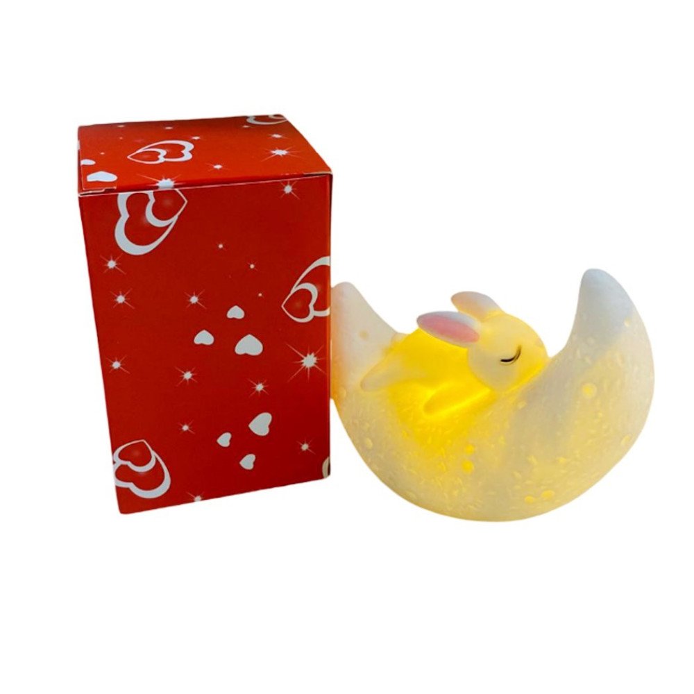 Kutulu Bent265 Ay Üstünde Tavşan Gece Lambası