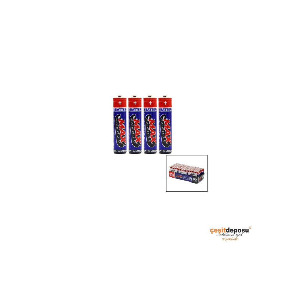 Max Energy İnce Pil AAA 1,5V R03 60lı