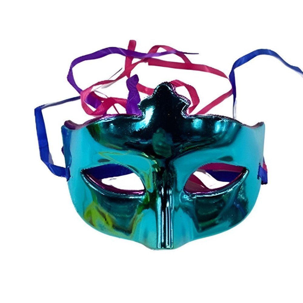 Poşette SC11 Yılbaşı Maske Düz Renk 12li