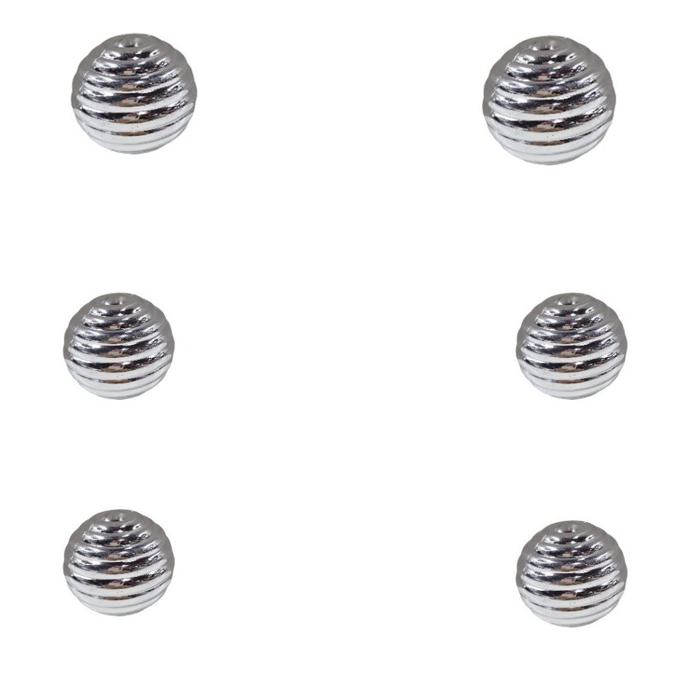 Poşette 2006379 Gümüş Yılbaşı Ağaç Topu 6lı