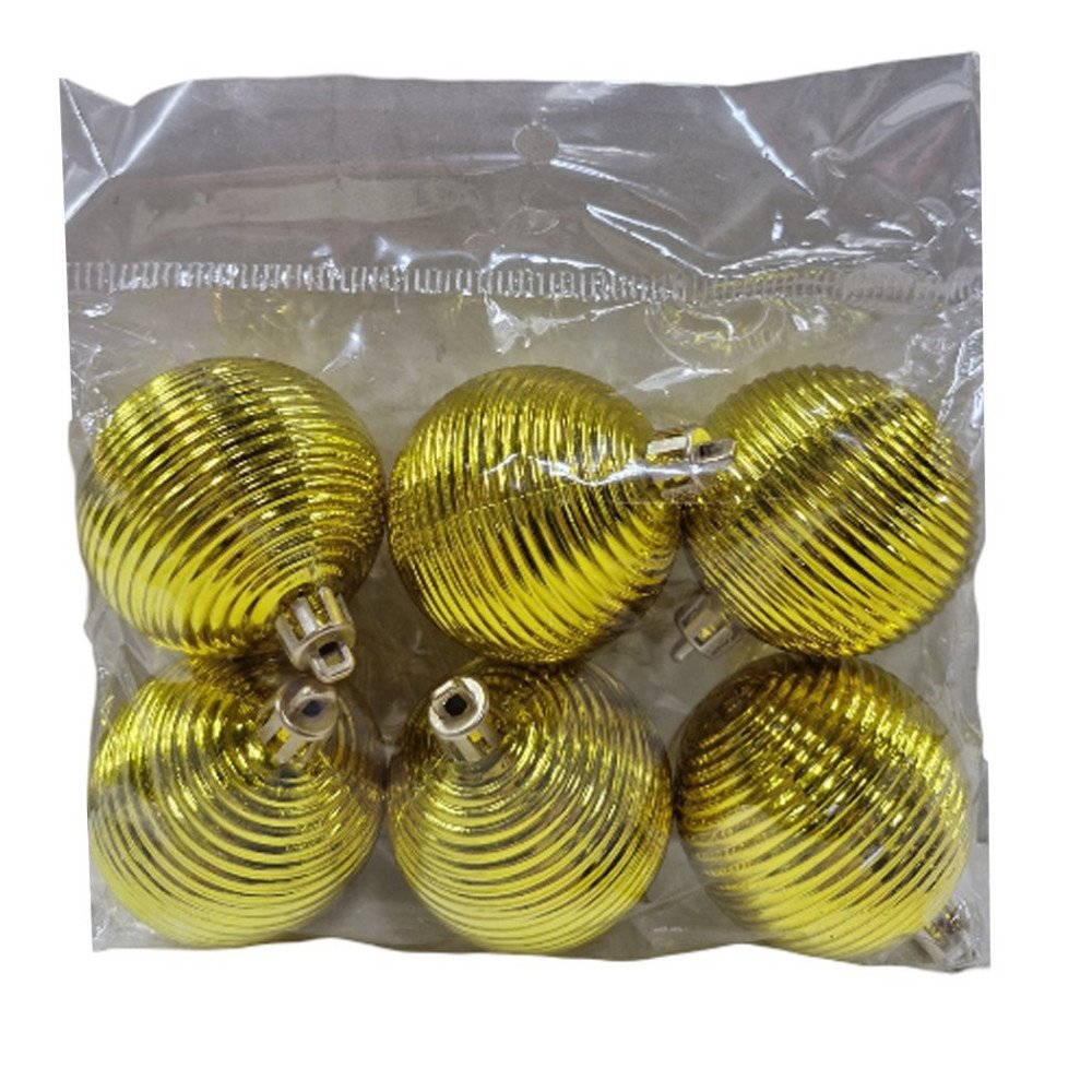 Yılbaşı 20069121 Altın 5cm Ağaç Topu 6lı