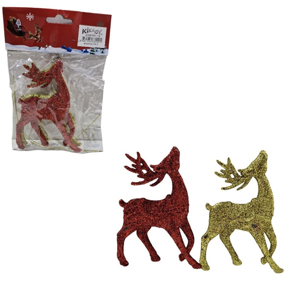 Poşette 200678115 Geyik Yılbaşı Ağaç Süsü 2li