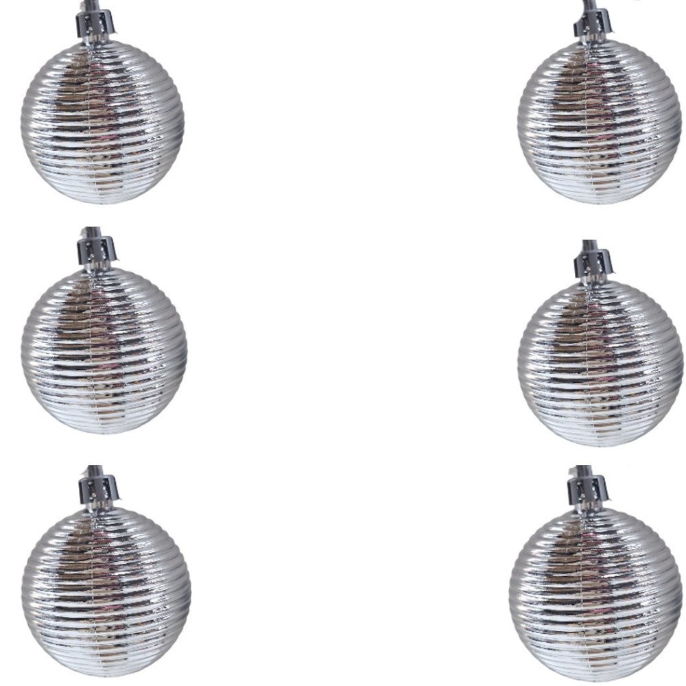 Yılbaşı 20069122 Gümüş 5cm Ağaç Topu 6lı