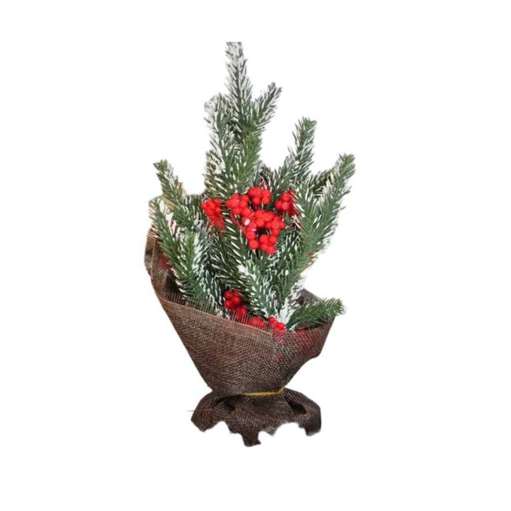 Yılbaşı 2006324 Çuhalı Süslü Çam Ağacı 26cm