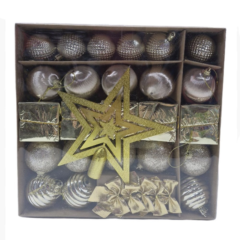 Yılbaşı 20068142 Şampanya Ağaç Süsleme Seti 29pcs