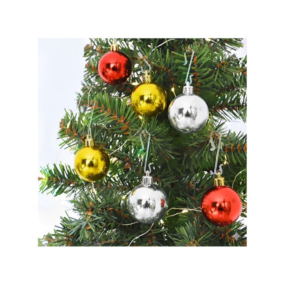 Yılbaşı 20069074 Karışık 3cm Ağaç Topu 12li 