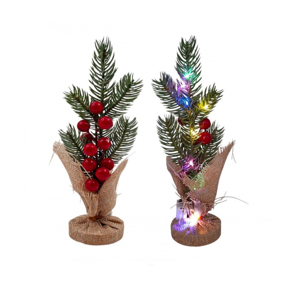 Poşette 2504147 Işıklı 24cm Yılbaşı Ağacı