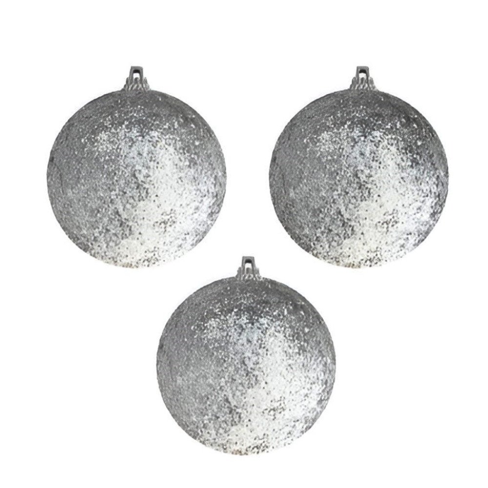 Kutulu Simli Gold 8cm Ağaç Topu 3lü