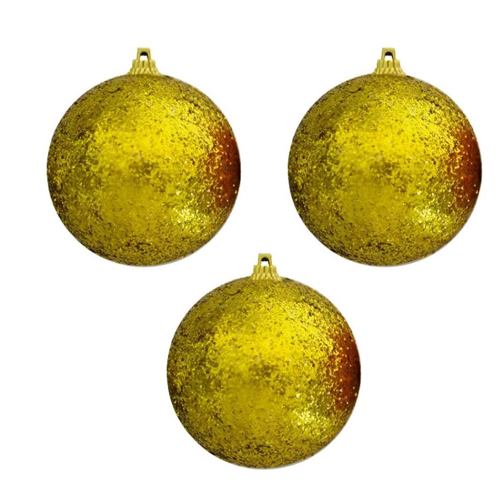 Kutulu Simli Gümüş 8cm Ağaç Topu 3lü