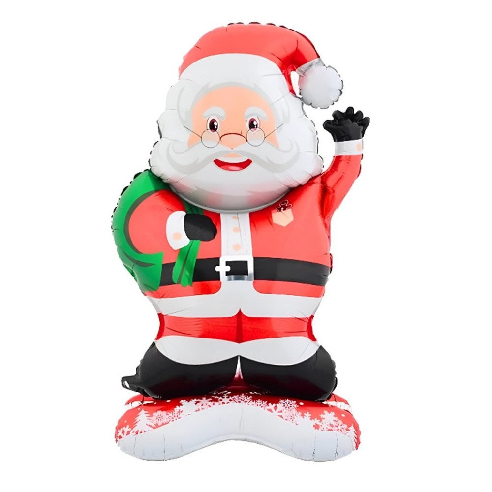 Yılbaşı 8248 Gözlüklü Noel Baba Folyo Balon 67cm