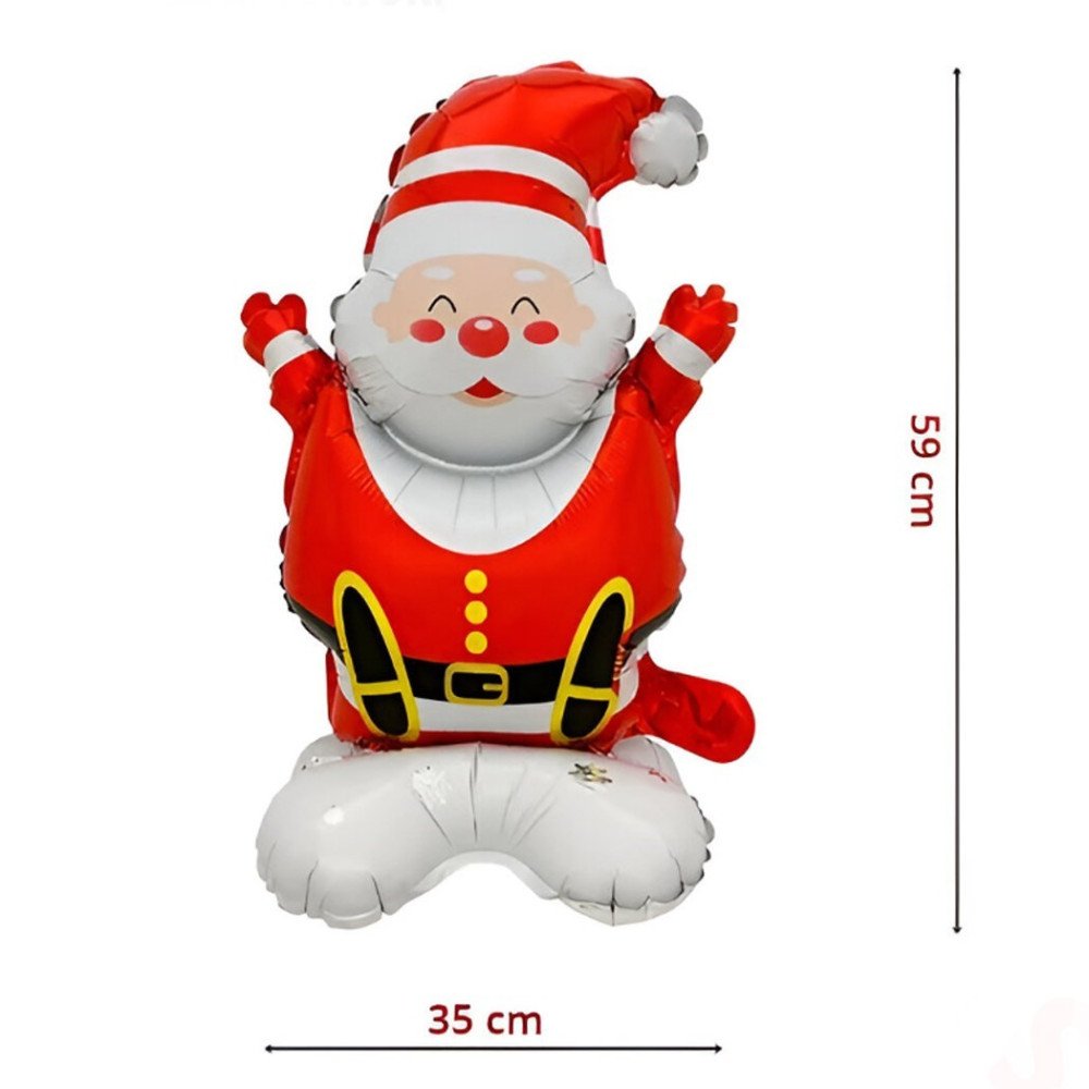 Yılbaşı 8484 Oturan Noel Baba Folyo Balon 35cm