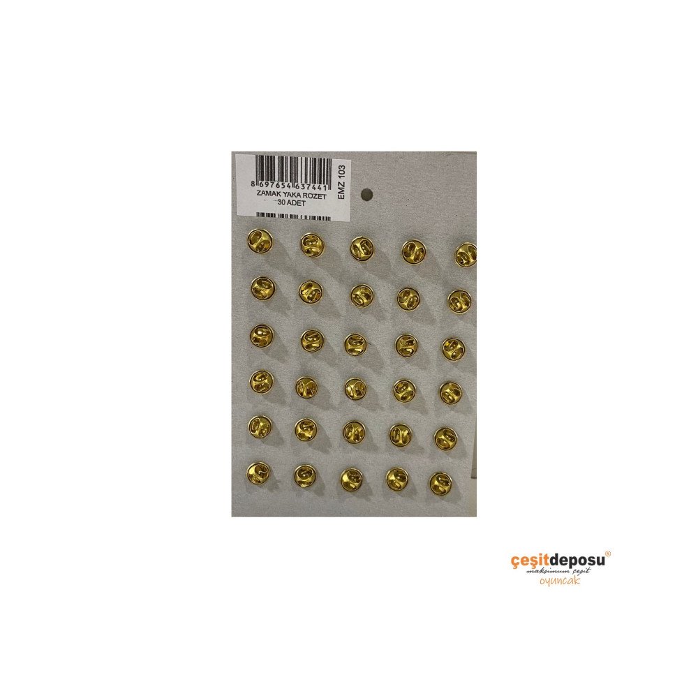 Yaka Rozet EMZ103 Bayrak Baskılı 30lu