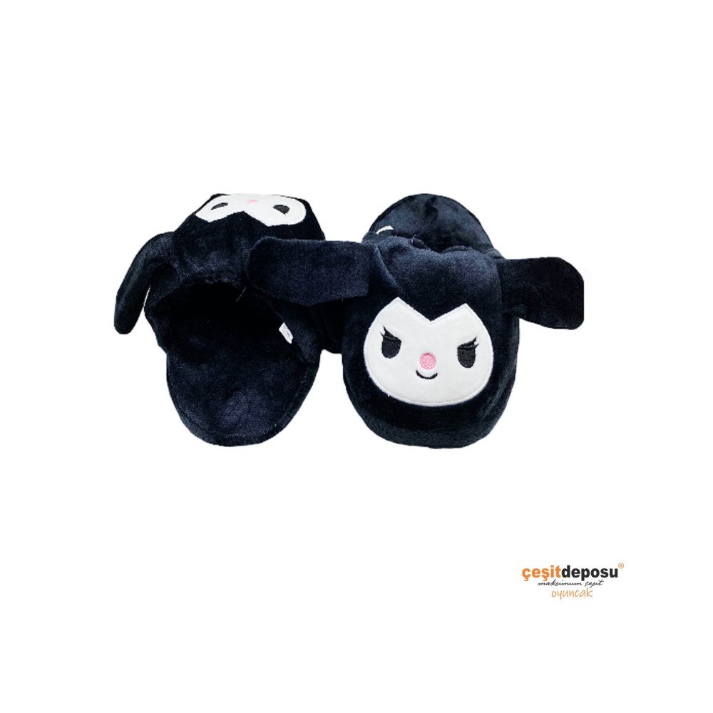 Peluş Karma Kulakları Oynar Terlik 26-38 Seri 10lu