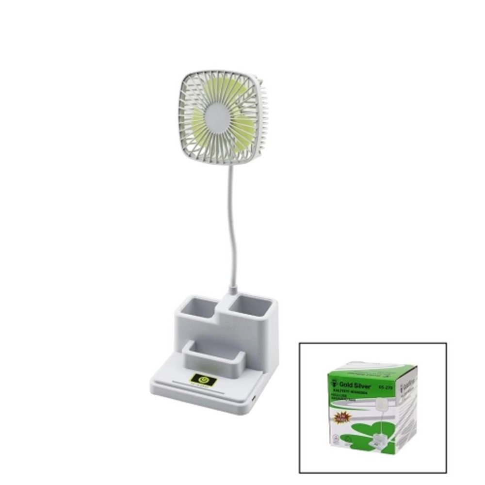 Şarjlı X GS270 M.Üstü Kalemlikli Vantilatör Şarjlı
