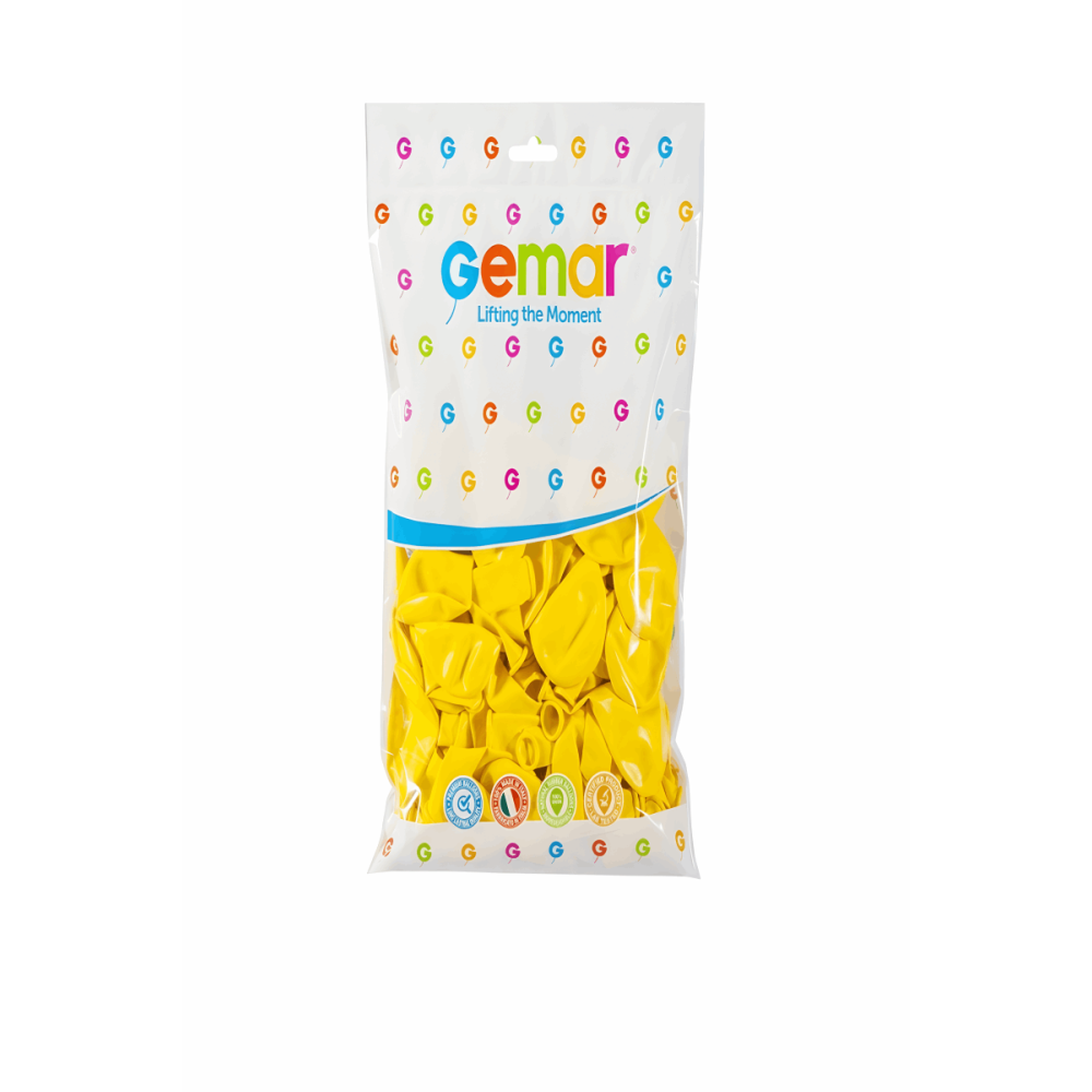 Balon Gemar Sarı 10inch 100lü