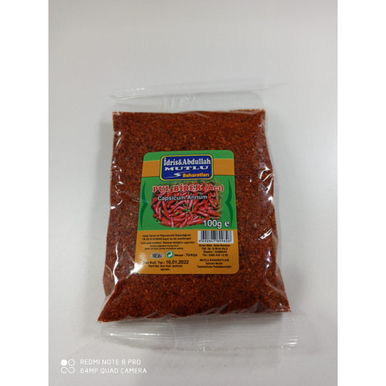 Mutlu Baharat Acı Pul Biber 100Gr X 20 Paket