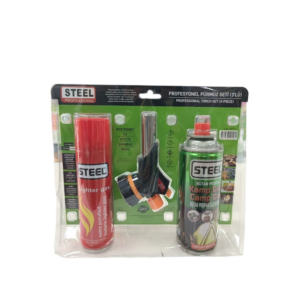 STEEL 3LÜ PÜRMÜZ SETİ