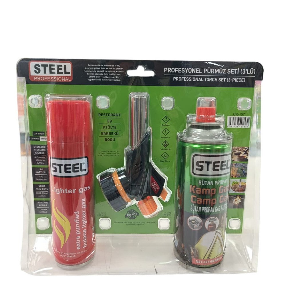 STEEL 3LÜ PÜRMÜZ SETİ