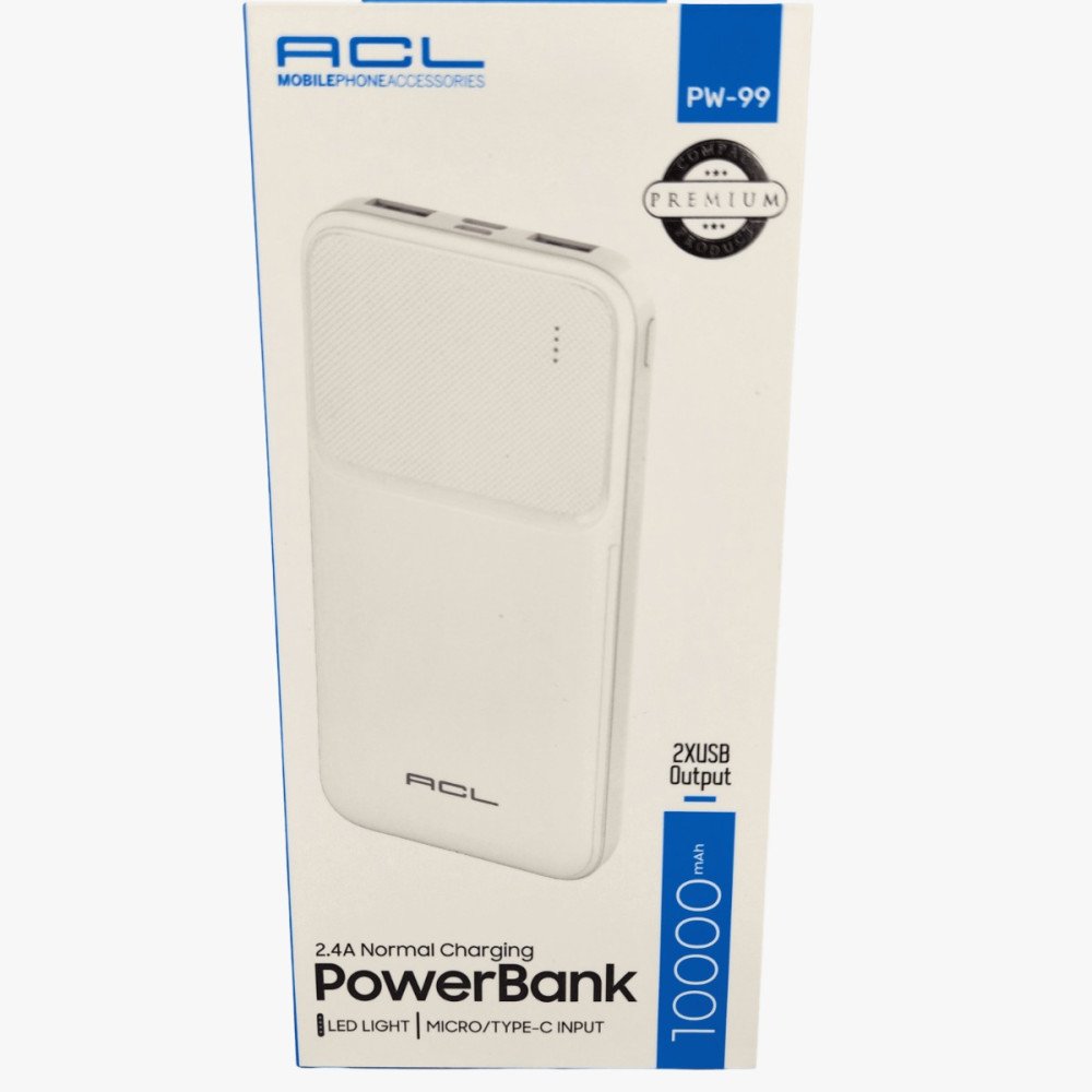 ACL POWERBANK PW-99 10000W 2.4A 2XUSB