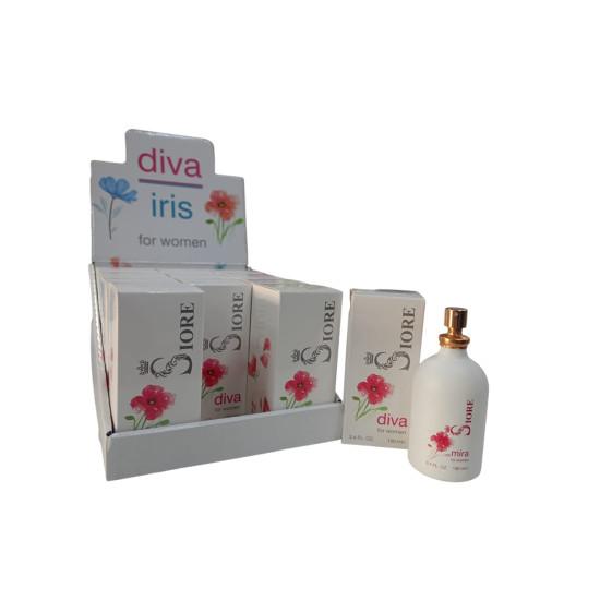 Siore Bayan Diva Parfüm 100Ml x 11 Adet + Tester Hediyeli