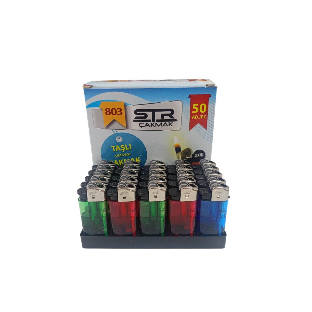 Str Lüx Taşlı Çakmak x 50 Adet