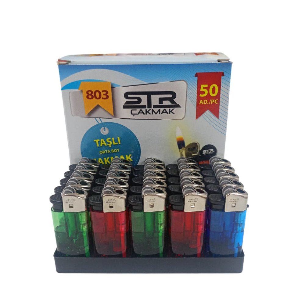 Str Lüx Taşlı Çakmak x 50 Adet