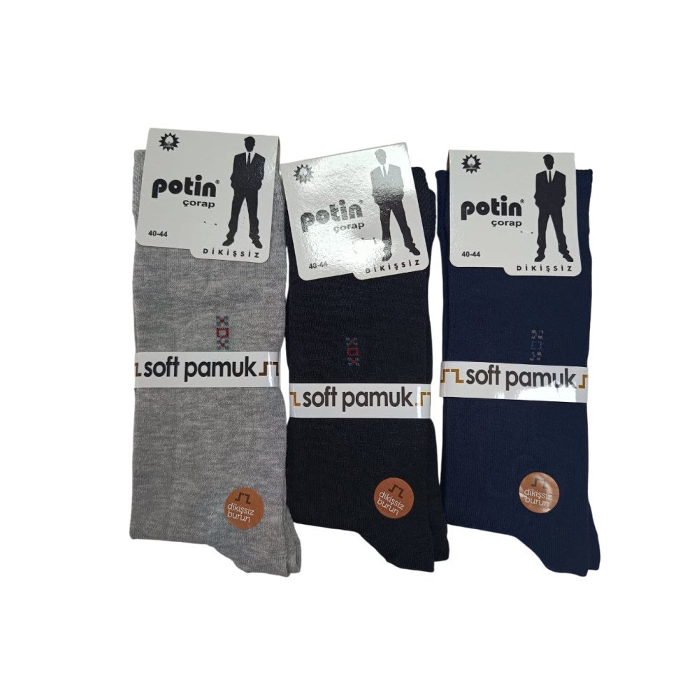 POTİN PENYE DİKİŞSİZ ERKEK ÇORABI*12