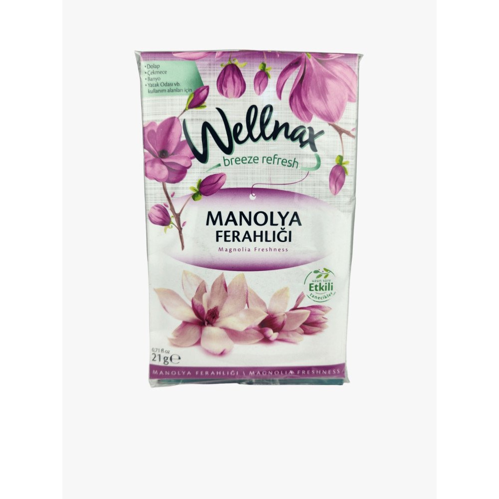 Wellnax Breeze Refresh Dolap & Çekmece Kokusu 21gr Manolya Ferahlığı x 24 Paket