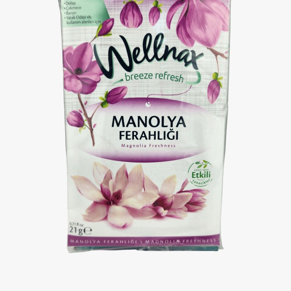 Wellnax Breeze Refresh Dolap & Çekmece Kokusu 21gr Manolya Ferahlığı x 24 Paket