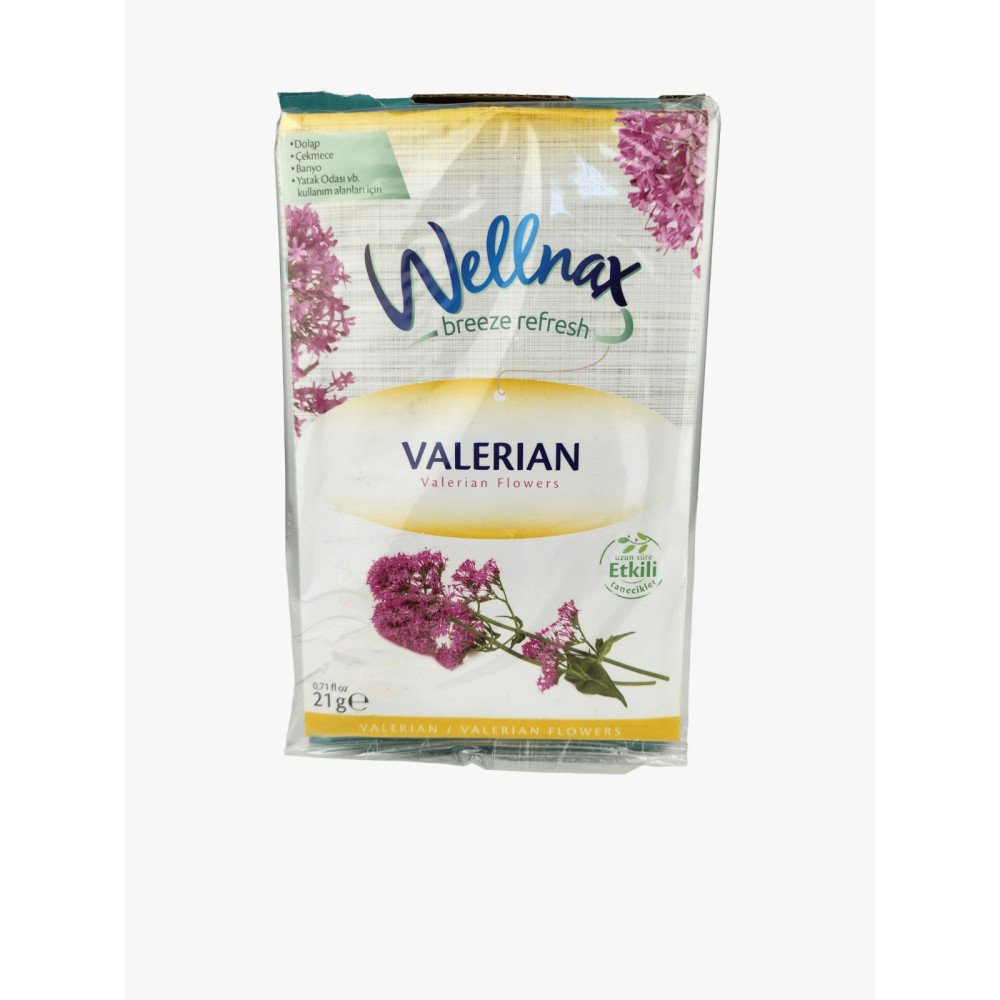 Wellnax Breeze Refresh Dolap & Çekmece Kokusu 21gr Valerian Çiçeği x 24 Paket