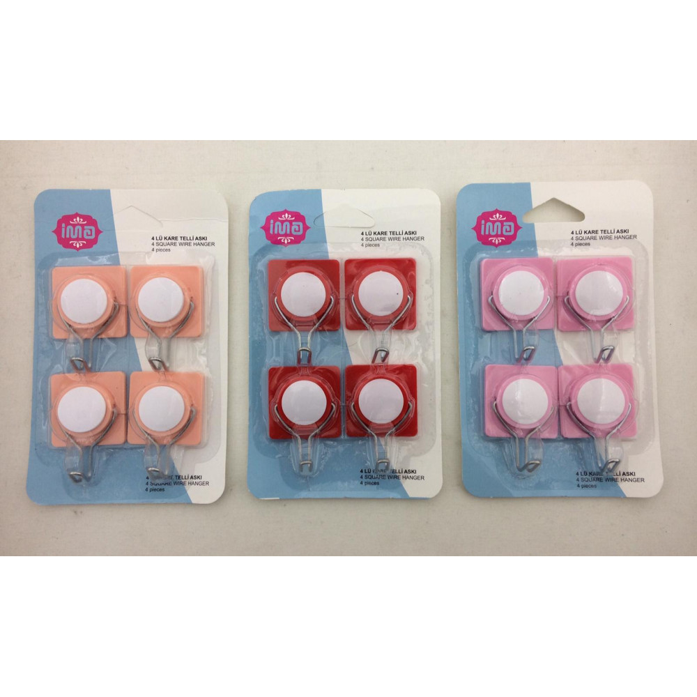 4Lü Askı Yapışkanlı Telli