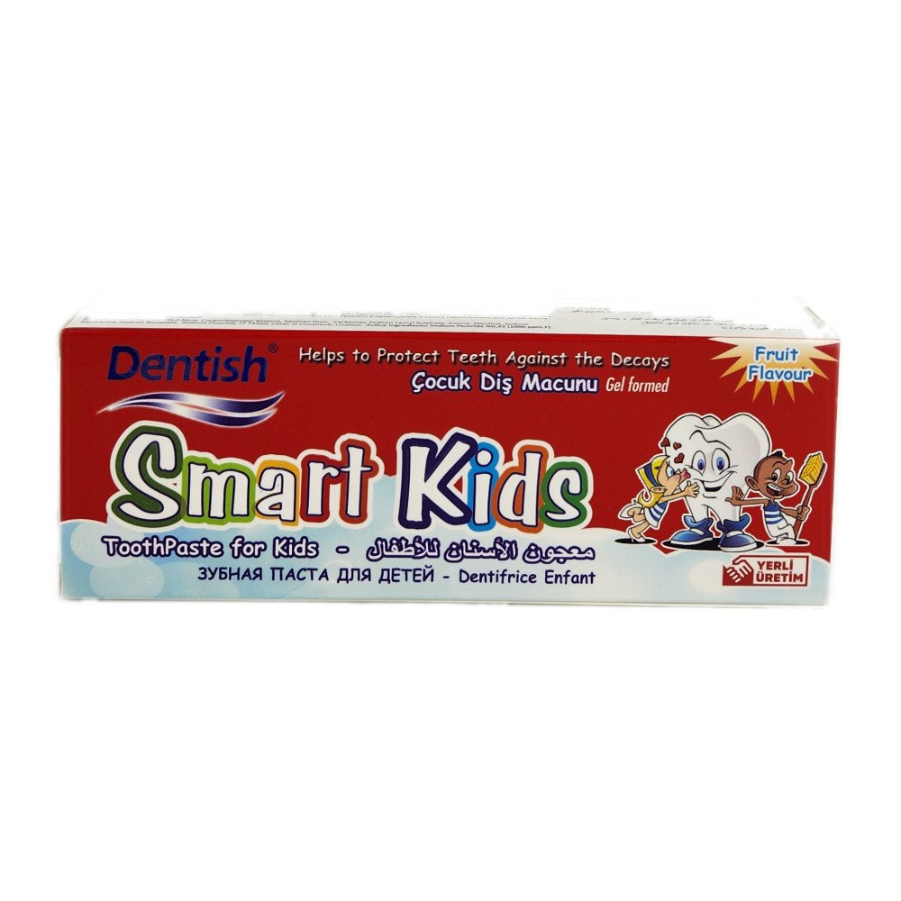 Dentish Smart Kids Meyve Aromalı Çocuk Diş Macunu 75 ml x 12 Adet Dentish Smart Kids Meyve Aromalı Çocuk Diş Macunu 75 ml x 12 Adet