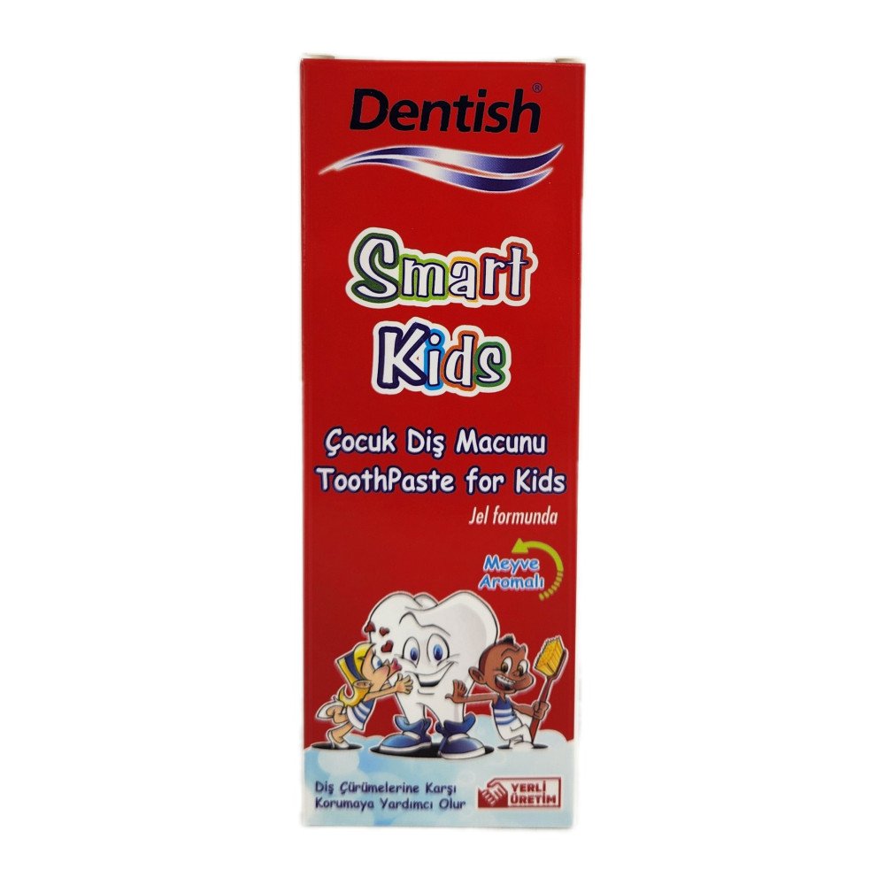 Dentish Smart Kids Meyve Aromalı Çocuk Diş Macunu 75 ml x 12 Adet Dentish Smart Kids Meyve Aromalı Çocuk Diş Macunu 75 ml x 12 Adet